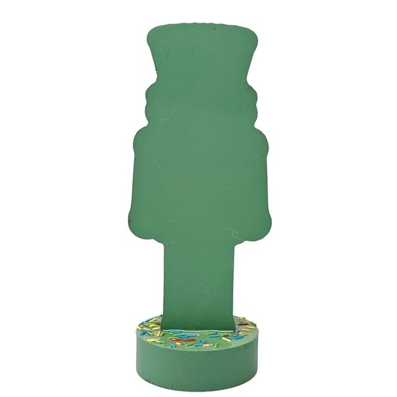 Green Acrylic Christmas Nutcracker with Sprinkles - Picture 3 of 5